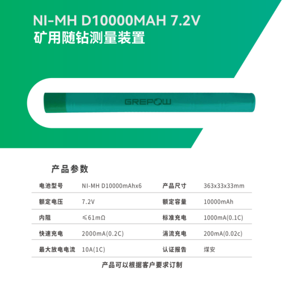 和记官网登录矿用随钻镍氢电池