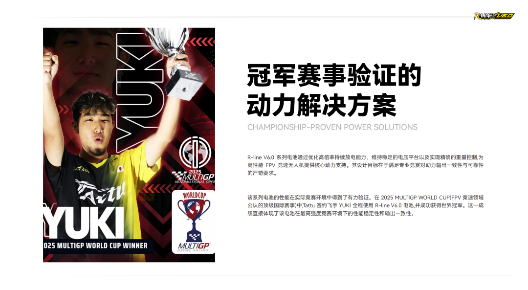 Tattu R-LINE V6.0 FPV电池白皮书